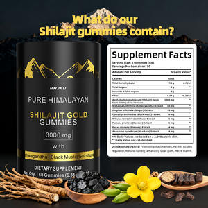Caramelle Gommose allo Shilajit con Ashwagandha, Aumentano l'Energia, Migliorano l'Allenamento, Potenziano l'Immunità, Integratore Puro di Shilajit Himalayano - Product Image 3