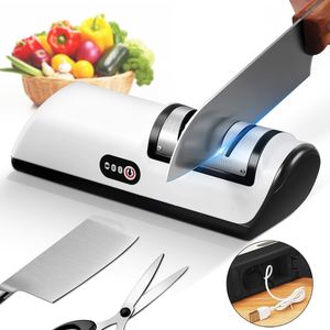 Affûteur de couteaux électrique automatique professionnel, affûteur rapide pour couteaux et ciseaux, outils de cuisine - Product Image 1