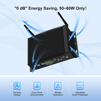 Mini ordinateur industriel double ports COM LAN conception sans ventilateur HYSTOU alimenté par PC 10ème i7-10810U Intel RS232 industriel