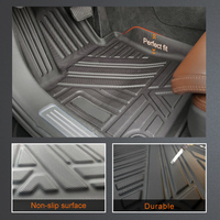 Alfombrillas antideslizantes resistentes al desgaste 3D TPE para coche, revestimiento de carga trasera para VW Tiguan 2010-2018