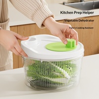 Huishoudelijke multifunctionele PP-materiaal handmatige stofdichte afdruipbak keuken salade groente was- en droogtool