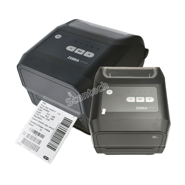 Zebra ZD420 Desktop Thermal Transfer Sticker Printer 203DPI 300DPI RFID Barcode Label Printer