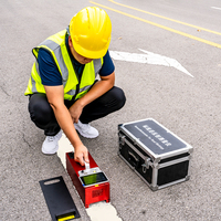 Testeur de réflectivité portable pour marquage routier nocturne par temps de pluie, mesure RL, source de lumière ouverte, détection rapide, prix usine mobile