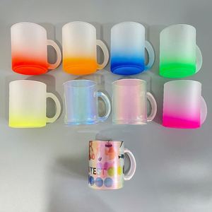 แก้วชา 11 ออนซ์ สีรุ้งวิบวับ แก้วกาแฟแบบมีหูจับ สำหรับพิมพ์ลายด้วยความร้อน จัดส่งฟรีจากคลังสินค้าในสหรัฐอเมริกา - Product Image 2