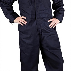 Men's Dark Blue Cotton <b>Work</b> Coverall Long Sleeve Dust Proof Uniform - Product Image 3
