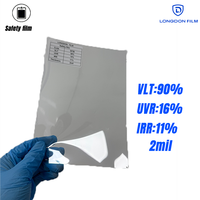 Película Solar para Ventanas de Auto, Anti-Rayones, 90% VLT, Nano Cerámica, Sin Niebla, Garantía de 10 Años