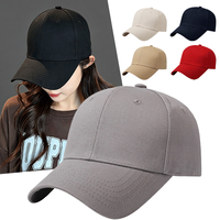 Gorra de Béisbol Personalizada con Logotipo OEM, 6 Paneles, Estructurada, 100% Algodón, Negra Lisa, Bordado, Ajustable