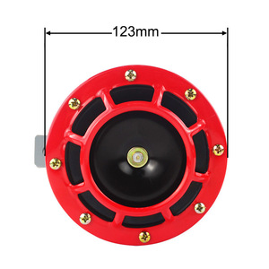 Poyracing 12V Car Horn Dual Red Cone High Low Tone With Relay <b>Bracket</b> For Subaru Impreza WRX STi - Product Image 4