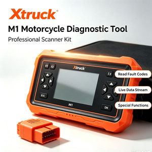 Lecteur de code de panne de moto Xtruck M1, scanner complet d'accessoires, outil de diagnostic et de réparation multifonctionnel pour moto avec manuel d'utilisation - Product Image 1