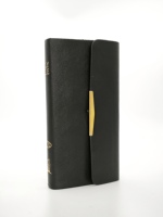 Bible NKJV édition compacte de haute qualité avec couverture en cuir, reliure cousue, estampage à chaud doré, nouvelle impression de Bible en promotion