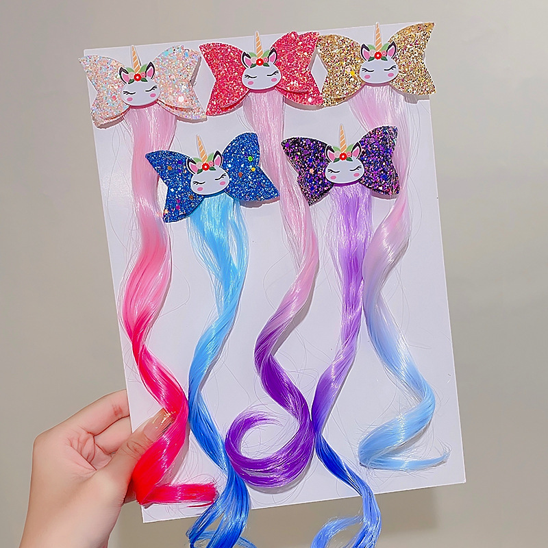 Unicorn Curly Hair Rainbow Color Wig