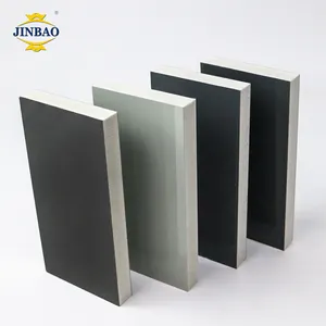 JINBAO wpvc armadi forex rigido pvc laminato per mobili flessibile fabbrica nero riciclato pubblicità forex pvc foglio di schiuma