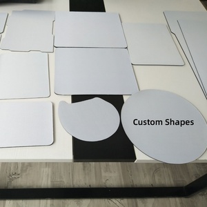 OEM Beach Sunset Image Mouse Mat Custom Design Round Mouse Pad Smooth Surface Rubber Base Small Mousepads with Stitched Edge - Product Image 2