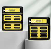 Station de location de batteries externes personnalisable 8 emplacements, chargeur portable, borne de partage de batteries externes 5000 mAh