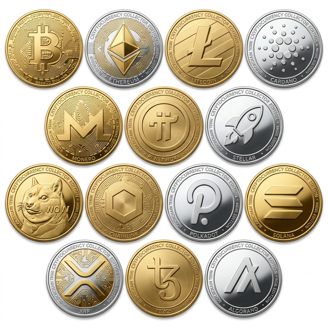 Animal & Geometric Pattern Collectible Coins Zinc Alloy Plated Metal Souvenir Coins for Display & Hobby Collection