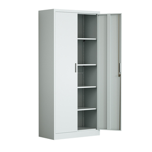 ตู้เอกสารเหล็ก 2 ประตู พร้อมกุญแจล็อคและชั้นวางปรับระดับได้ - Product Image 1