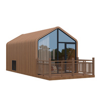 Maison préfabriquée en acier portable, mini-appartement modulaire, maison conteneur résistante aux intempéries pour hôtel et villa