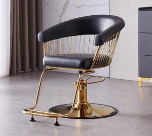 Fauteuil de coiffure de luxe YOUTAI, dernière version, design évidé, noir et or, pour salon de coiffure et barbier - Product Image 5