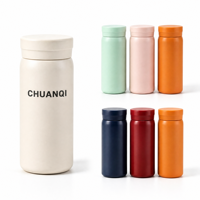 Bouteille d'eau isotherme en acier inoxydable blanc mat minimaliste, double paroi, portable, pour pique-nique et bureau, vente en gros