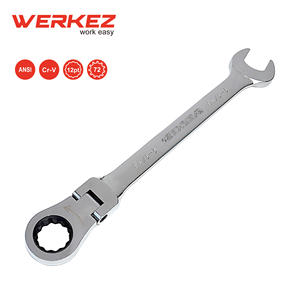 Juego de llaves combinadas de trinquete Flexible profesional de 72 dientes Cr-V 1-1/16 \ "herramientas de bricolaje de acero con acabado cromado OEM personalizable - Product Image 2