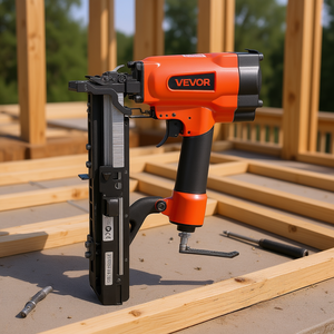 Pistola neumática para grapas Vevor calibre 16, corona de 1 pulgada de ancho, longitud de 5/8 a 1 1/2 pulgadas para techos, cubiertas y paredes. - Product Image 2