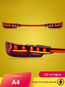 Luce di direzione dinamica per i modelli <span class=keywords><strong>Audi</strong></span> <span class=keywords><strong>A4</strong></span> 17-23 gruppo coda a <span class=keywords><strong>LED</strong></span> nuova condizione 12V obiettivo rosso Plug and Play impermeabile - Product Image 4