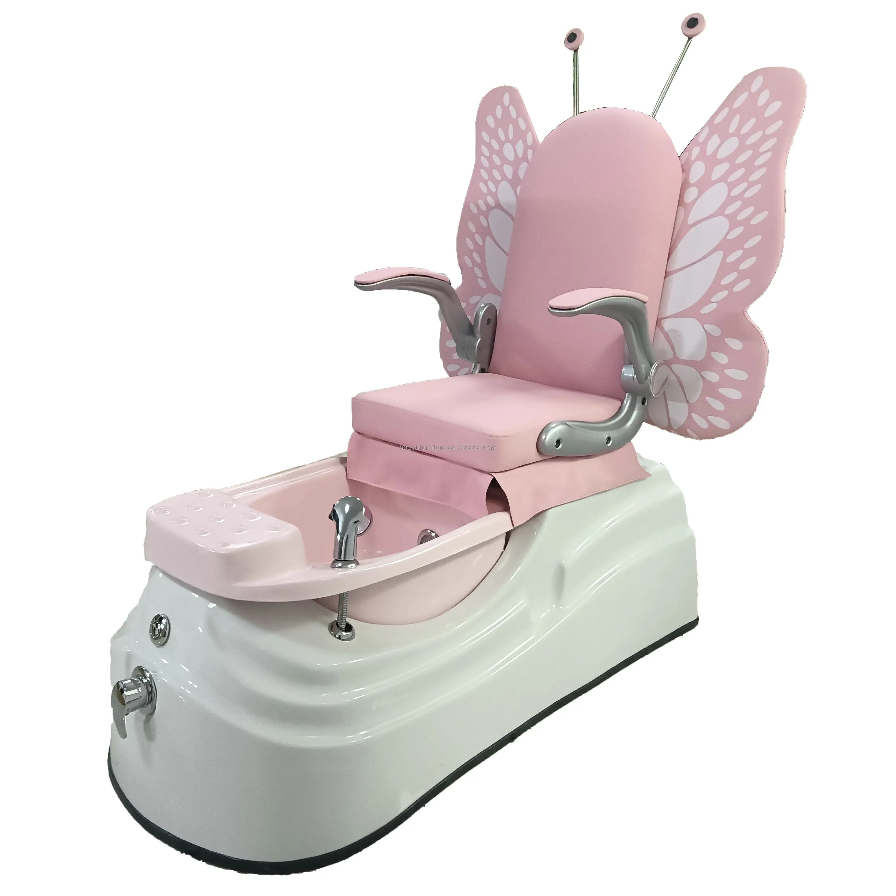 Çocuk fiberglas kase için pembe kelebek pedikür sandalyesi pedikür sandalyesi ucuz fiyat pedikür sandalyesi spa