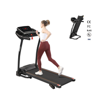 Tapis roulant pliable silencieux Lijiujia pour la maison, machine de course électrique intelligente portable, équipement de fitness compact pour économiser de l'espace