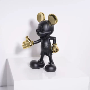 Nouvelle conception de sculpture artistique Mickey et <span class=keywords><strong>Minnie</strong></span>, modèle personnalisable en résine/fibre de verre, peint à la main, décoration de table pour la maison ou un mariage - Product Image 4