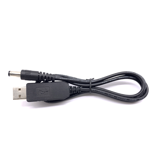 Custom USB to 5v 12v 5521 5525 DC Cable 5.5 X 2.5mm Dc Power Cable Usb Male Barrel Jack Connector Electric Cables for Router