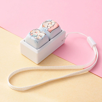 Custom LOGO UV Printing Sublimation Heat Transfer ABS PBT Keycap Fidget Keychain Keycap Keyboard Accessories LOW MOQ