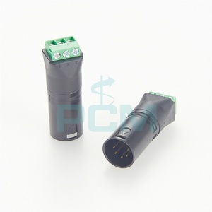 محول XLR ذكر 5 سنون إلى لوحة توصيل ترباسية، محول لوحة توصيل XLR بدون لحام لمعدات الإضاءة DMX وإضاءة المسرح والصوت - Product Image 5