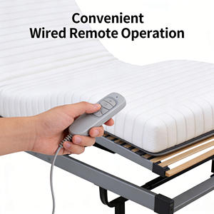 ที่มีคุณภาพสูงทันสมัยเหล็กที่เงียบสงบปรับได้สมาร์ทที่เงียบสงบกรอบเตียงขนาดใหญ่สำหรับห้องนอนอพาร์ทเม้นวิลล่าโรงแรม - Product Image 2