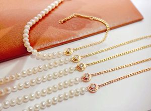 Xinfly 18k Pure Gold Luxury Adjustable Cuban Link Chain Natural Diamond Pearl <b>Bead</b> <b>Bracelets</b> - Product Image 2