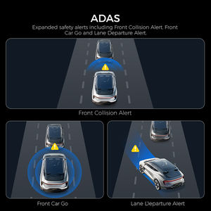 LINGDU V620 4K <span class=keywords><strong>DASHCAM</strong></span> a doppio canale GPS WIFI6 BT controllo vocale ADAS <span class=keywords><strong>60FPS</strong></span> SUPER condensatore - Product Image 5