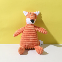 Juguete de Peluche para Perro, de Algodón, con Diseño de Dibujos Animados, Suave, Interactivo, Resistente a Mordidas, para Limpieza Dental, Duradero, con Sonido