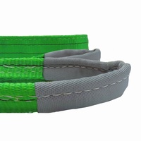 WLL 2Ton 60mm 2M yüksek mukavemetli kaldırma sapanlar CE, tüv, GS sertifikası ile düz göz ile Polyester dokuma dokuma kemer sapanlar