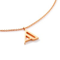 Milskye délicat personnalisé 925 argent sterling alphabet breloques initiale A lettre collier