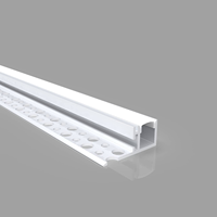 Profilé en aluminium LED encastré pour plafond en plaque de plâtre, montage encastré, lumière linéaire