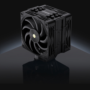 LOVINGCOOL Factory Style Dual-Fan CPU Cooler <span class=keywords><strong>Super</strong></span> Radiador Torre negra/blanca Radiador refrigerado por aire 120mm PC Fan CPU <span class=keywords><strong>Case</strong></span> Disipador de calor - Product Image 4
