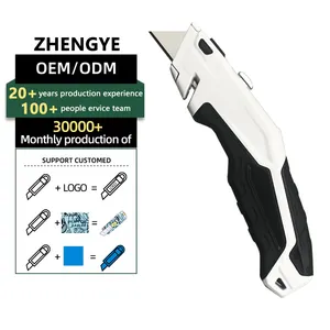 ZY-SK01 Die-cast Aluminum Handle Utility Knife Non-slip Electrician Woodworking Cutting Knife Safety Knife