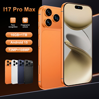 Funda Inteligente Impermeable I17 Pro 5G a Precio Económico, 16+1TB, Cámara de 108MP, LED, Versión Desbloqueada, Dropshipping, Funda para Teléfono de Juegos