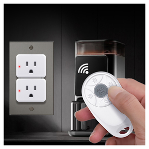 UL Certified 15A US Standard bianco 433RF Mini presa senza fili lavoro con interruttore di telecomando per ventilatori - Product Image 4