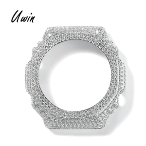 UWIN GA2100 Lunette en Moissanite pour Montre <span class=keywords><strong>Casio</strong></span> <span class=keywords><strong>G</strong></span>-<span class=keywords><strong>Shock</strong></span> Entièrement Sertie de Pierres VVS Couleur D avec Certificat - Product Image 1