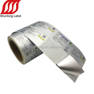 Tùy chỉnh nhãn hiệu riêng in ấn, bạc Pet Nhãn dán nhãn cho pin - Product Image 5