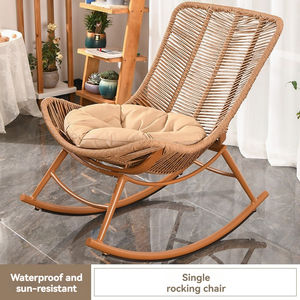 Chaises en rotin 2027, chaises longues, chaises à bascule, balcon, cour, chaises en rotin pour le loisir et la pause déjeuner des adultes - Product Image 2