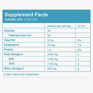 Nhà sản xuất <span class=keywords><strong>Omega</strong></span> 3 dầu cá 1100mg DHA EPA hỗ trợ sức khỏe não mắt cho người lớn đại dương bổ sung - Product Image 3