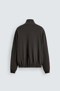 Felpa con Cappuccio Vintage in Maglia di Cotone 100% con Zip, Stile <span class=keywords><strong>ZA</strong></span> <span class=keywords><strong>RA</strong></span>, in Pile Oversize con Chiusura a Cerniera - Product Image 5