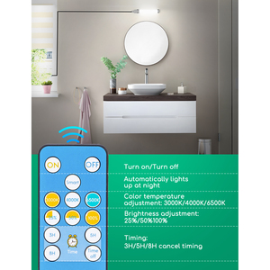 Aigostar 50W 500LM luce solare giardino esterno T8 tubo solare IP65 dimmerabile con telecomando 500LM luce solare - Product Image 2