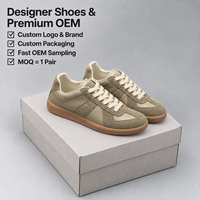 Chaussures décontractées classiques de créateur pour femmes, baskets en cuir véritable pour hommes, à lacets, talon moyen, légères, tendance mode